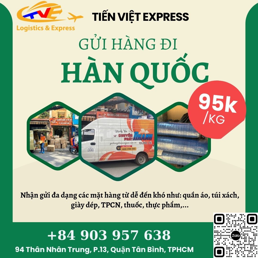 Gửi hàng đi Hàn Quốc - Tiến Việt Express
